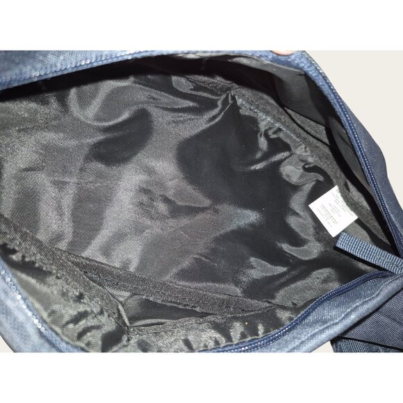 Recycled Material Crossbody Bag Set Navy Sage Green Adjustable Straps Lightweigh - Picture 5 of 7